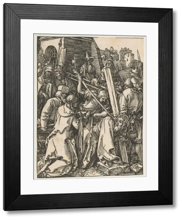 Framed Print : Christ Carrying the Cross, from The Small Passion, ca. 1509. Creator: Albrecht Durer Framed Print : Christ Carrying the Cross, from The Small Passion, ca. 1509. Creator: Albrecht Durer