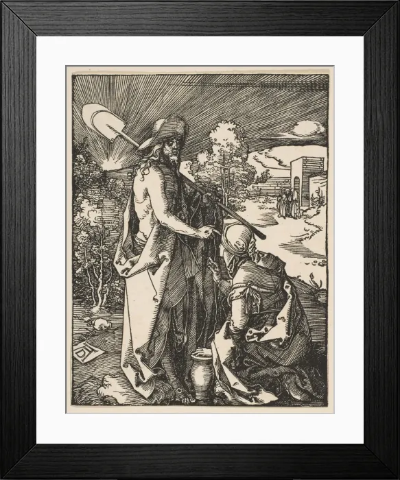 Framed Print : Christ Appearing to Mary Magdalen, from The Small Passion, ca. 1510 Framed Print : Christ Appearing to Mary Magdalen, from The Small Passion, ca. 1510