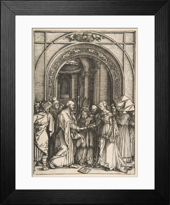 Framed Print : The Betrothal of the Virgin, from The Life of the Virgin, ca. 1504 Framed Print : The Betrothal of the Virgin, from The Life of the Virgin, ca. 1504