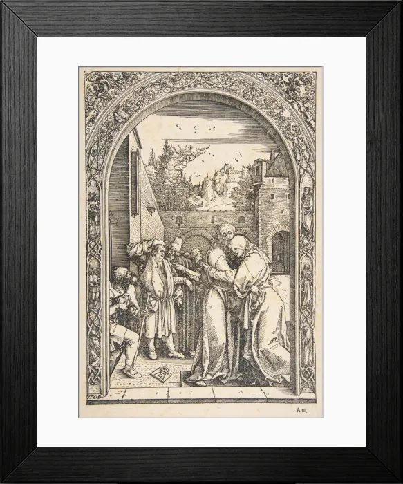 Framed Print : Joachim and Anna at the Golden Gate, from The Life of the Virgin, ca. 1504 Framed Print : Joachim and Anna at the Golden Gate, from The Life of the Virgin, ca. 1504