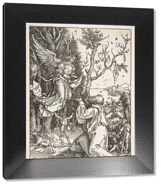 Joachim and the Angel, from The Life of the Virgin, ca. 1504. Creator: Albrecht Durer