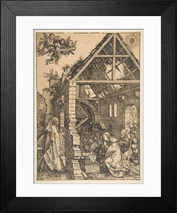 Framed Print : The Nativity, from The Life of the Virgin, 1502-3. Creator: Albrecht Durer Framed Print : The Nativity, from The Life of the Virgin, 1502-3. Creator: Albrecht Durer
