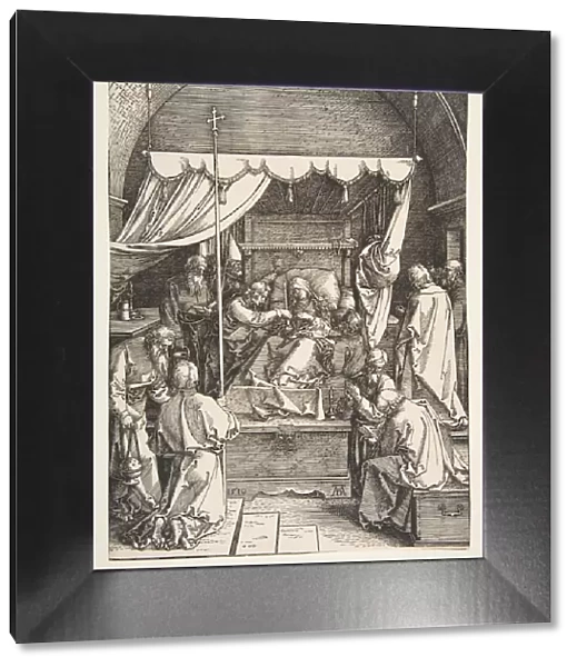 The Death of the Virgin, from the The Life of the Virgin, 1510. Creator: Albrecht Durer