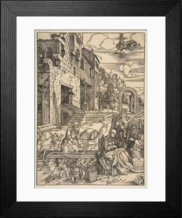 Framed Print : The Sojourn of the Holy Family in Egypt, from The Life of the Virgin, after 1511 Framed Print : The Sojourn of the Holy Family in Egypt, from The Life of the Virgin, after 1511