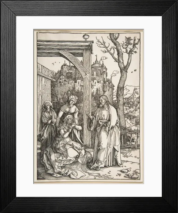 Framed Print : Christ Taking Leave of His Mother, from The Life of the Virgin, ca. 1504 Framed Print : Christ Taking Leave of His Mother, from The Life of the Virgin, ca. 1504