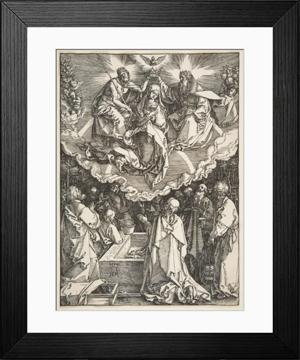 Framed Print : The Assumption and Coronation of the Virgin, from The Life of the Virgin, 1510 Framed Print : The Assumption and Coronation of the Virgin, from The Life of the Virgin, 1510