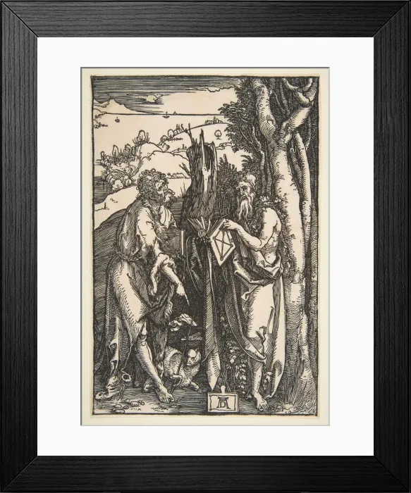 Framed Print : Saint John the Baptist and Saint Onuphrius, ca. 1503. Creator: Albrecht Durer Framed Print : Saint John the Baptist and Saint Onuphrius, ca. 1503. Creator: Albrecht Durer