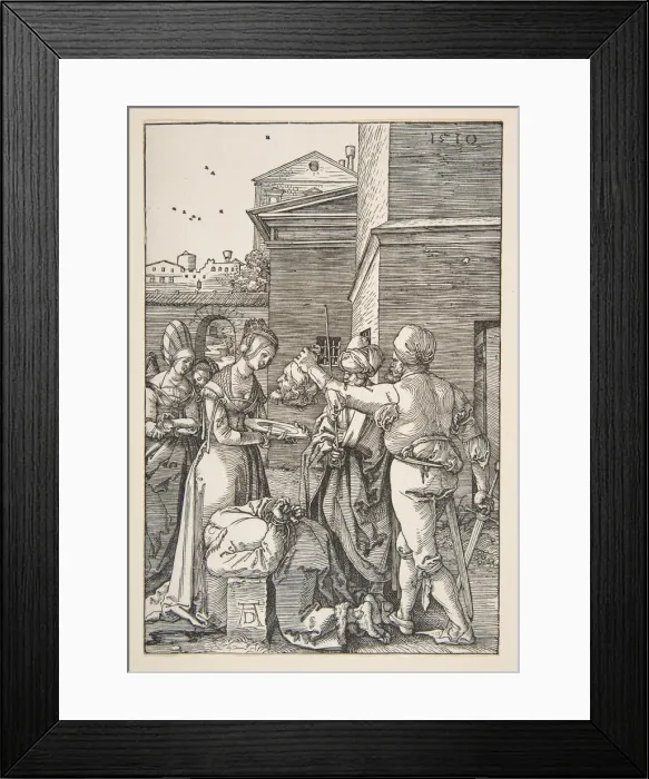 Framed Print : The Beheading of Saint John the Baptist, 1510. Creator: Albrecht Durer Framed Print : The Beheading of Saint John the Baptist, 1510. Creator: Albrecht Durer
