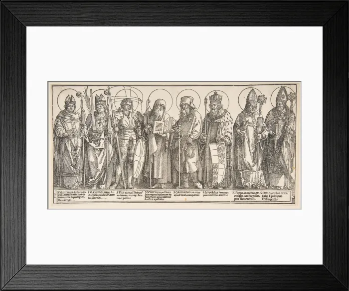 Framed Print : The Patron Saints of Austria, 1515-17. Creator: Albrecht Durer Framed Print : The Patron Saints of Austria, 1515-17. Creator: Albrecht Durer