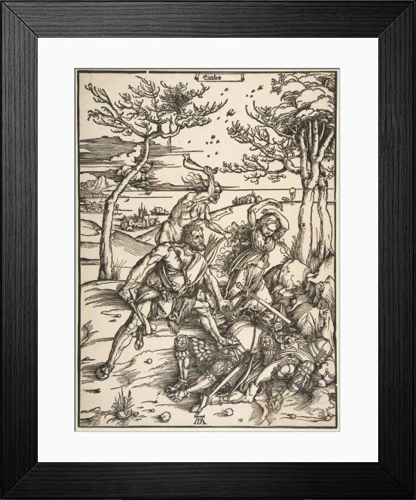 Framed Print : Hercules and Cacus. n. d. Creator: Albrecht Durer Framed Print : Hercules and Cacus. n. d. Creator: Albrecht Durer