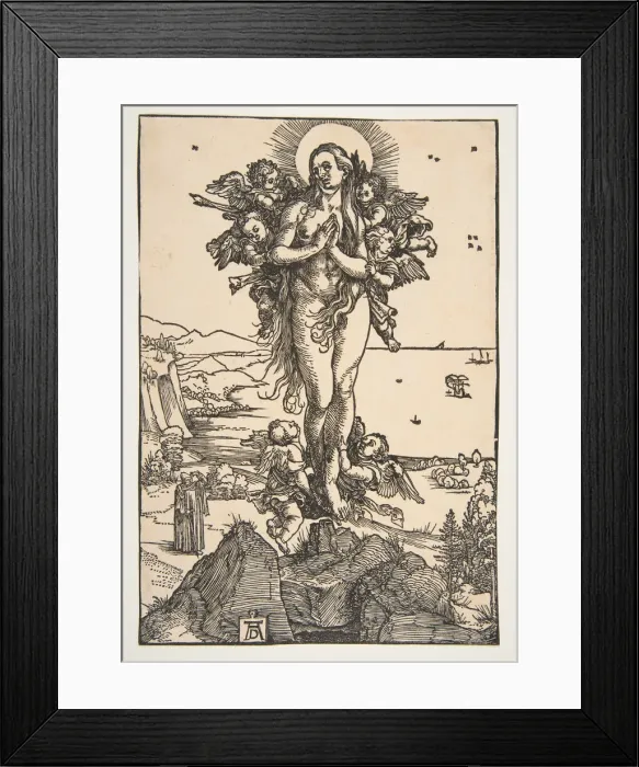 Framed Print : The Elevation of Saint Mary Magdalen. n. d. Creator: Albrecht Durer Framed Print : The Elevation of Saint Mary Magdalen. n. d. Creator: Albrecht Durer