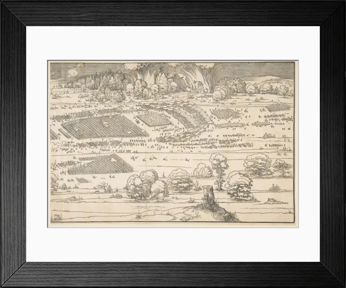 Framed Print : The Siege of a Fortress. n. d. Creator: Albrecht Durer Framed Print : The Siege of a Fortress. n. d. Creator: Albrecht Durer