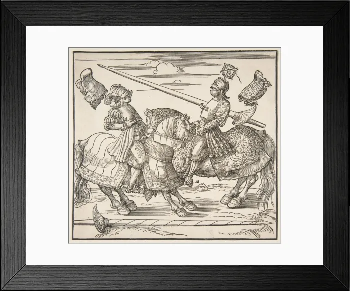 Framed Print : The Tournament on Horseback, ca. 1517 / 18. Creator: Albrecht Durer Framed Print : The Tournament on Horseback, ca. 1517 / 18. Creator: Albrecht Durer