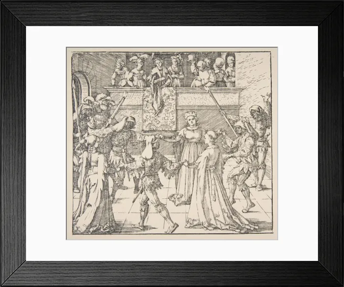 Framed Print : Masquerade Dance with Torches, 1922. Creator: Albrecht Durer Framed Print : Masquerade Dance with Torches, 1922. Creator: Albrecht Durer