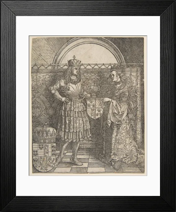 Framed Print : The Betrothal of Mary of Burgundy from the Triumphal Arch of Emperor Maximilian I, 1515 Framed Print : The Betrothal of Mary of Burgundy from the Triumphal Arch of Emperor Maximilian I, 1515