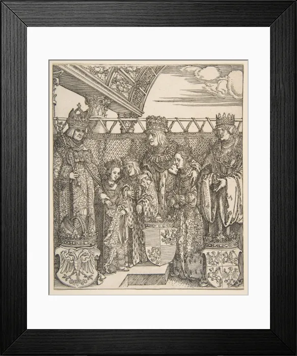 Framed Print : The Congress of Princes at Vienna, from the Triumphal Arch of Emperor Maximilian I, 1515 Framed Print : The Congress of Princes at Vienna, from the Triumphal Arch of Emperor Maximilian I, 1515