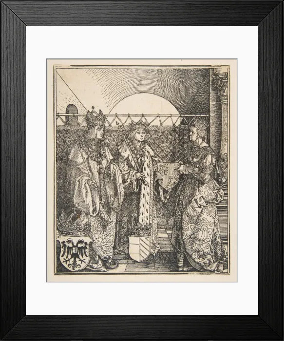 Framed Print : The Betrothal of Philip and Joanna. n. d. Creator: Albrecht Durer Framed Print : The Betrothal of Philip and Joanna. n. d. Creator: Albrecht Durer
