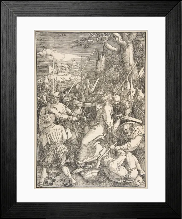Framed Print : The Betrayal of Christ, from The Large Passion. n. d. Creator: Albrecht Durer Framed Print : The Betrayal of Christ, from The Large Passion. n. d. Creator: Albrecht Durer