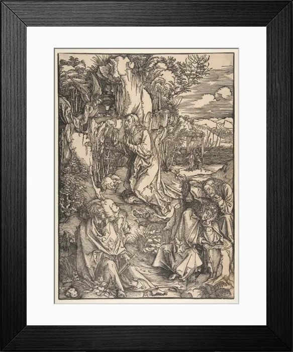 Framed Print : Agony in the Garden. n. d. Creator: Albrecht Durer Framed Print : Agony in the Garden. n. d. Creator: Albrecht Durer