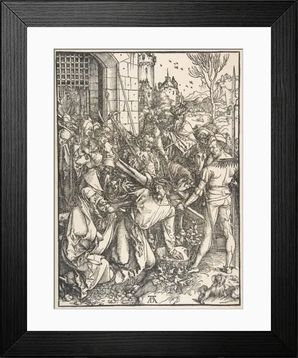Framed Print : The Bearing of the Cross, from The Large Passion. n. d. Creator: Albrecht Durer Framed Print : The Bearing of the Cross, from The Large Passion. n. d. Creator: Albrecht Durer
