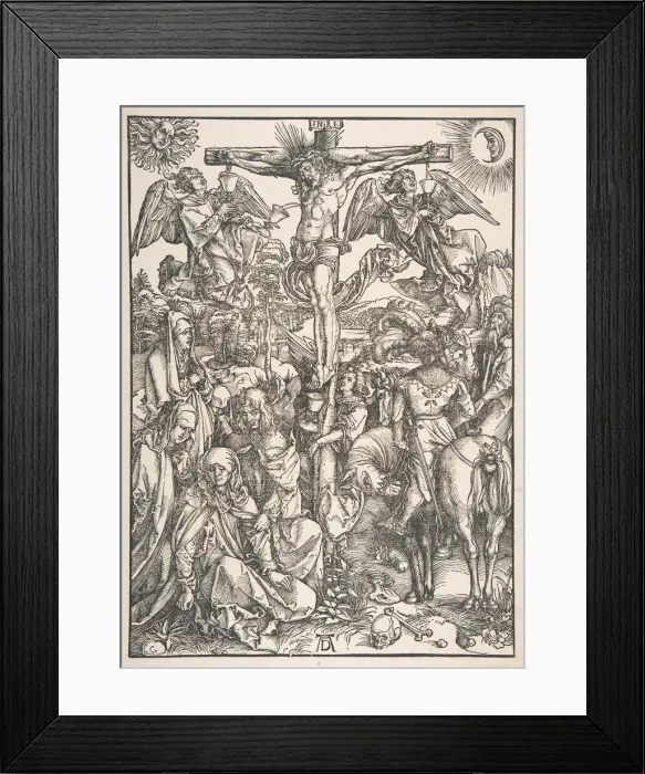 Framed Print : The Crucifixion, from The Large Passion. n. d. Creator: Albrecht Durer Framed Print : The Crucifixion, from The Large Passion. n. d. Creator: Albrecht Durer