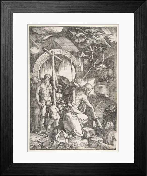 Framed Print : Christ in Limbo, from The Large Passion, edition 1511. n. d. Creator: Albrecht Durer Framed Print : Christ in Limbo, from The Large Passion, edition 1511. n. d. Creator: Albrecht Durer