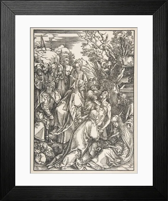 Framed Print : The Deposition of Christ, from The Large Passion. n. d. Creator: Albrecht Durer
