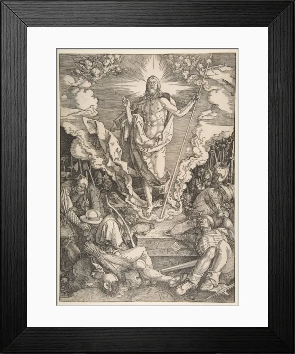 Framed Print : The Resurrection. n. d. Creator: Albrecht Durer Framed Print : The Resurrection. n. d. Creator: Albrecht Durer