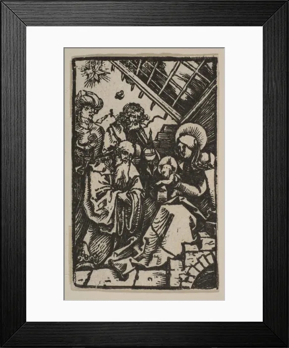 Framed Print : The Adoration of the Kings. n. d. Creator: Albrecht Durer Framed Print : The Adoration of the Kings. n. d. Creator: Albrecht Durer