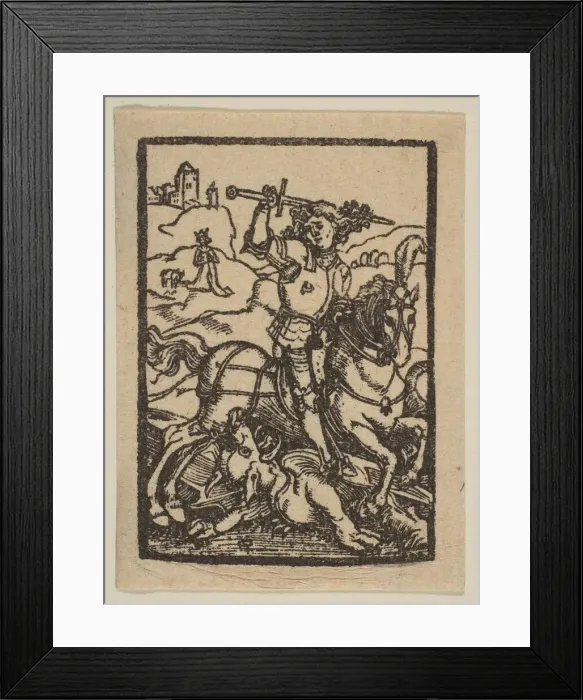 Framed Print : Saint George. n. d. Creator: Albrecht Durer Framed Print : Saint George. n. d. Creator: Albrecht Durer