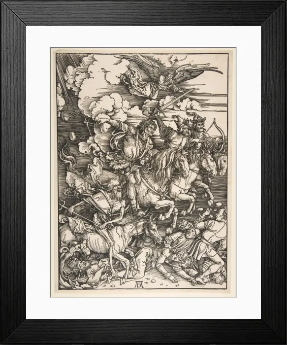 Framed Print : Four Horsemen of the Apocalypse, ca. 1497 / 1498. Creator: Albrecht Durer Framed Print : Four Horsemen of the Apocalypse, ca. 1497 / 1498. Creator: Albrecht Durer