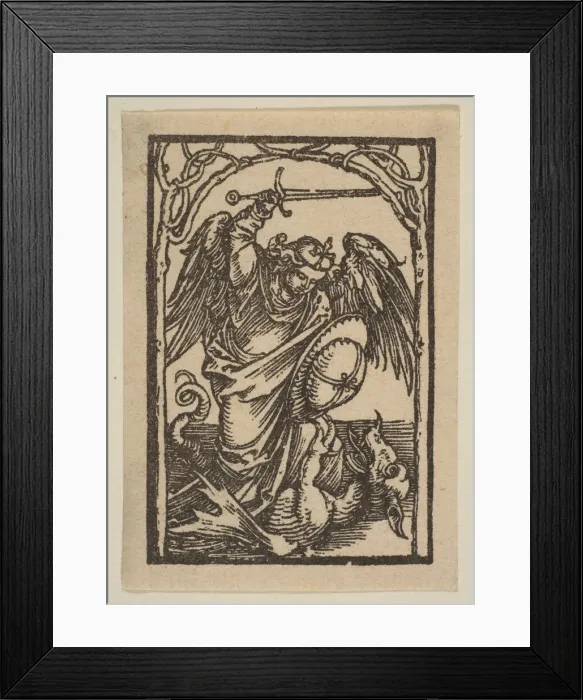 Framed Print : Saint Michael. n. d. Creator: Albrecht Durer Framed Print : Saint Michael. n. d. Creator: Albrecht Durer