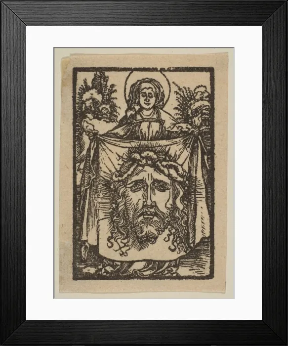 Framed Print : Saint Veronica. n. d. Creator: Albrecht Durer Framed Print : Saint Veronica. n. d. Creator: Albrecht Durer