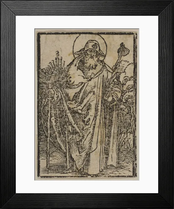 Framed Print : Saint James Major. n. d. Creator: Albrecht Durer Framed Print : Saint James Major. n. d. Creator: Albrecht Durer
