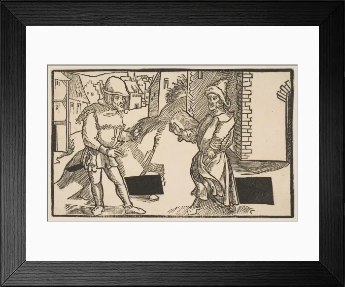 Framed Print : Adelphi, from The Comedie of Terence, 19th century reprint. n. d. Creator: Albrecht Durer Framed Print : Adelphi, from The Comedie of Terence, 19th century reprint. n. d. Creator: Albrecht Durer
