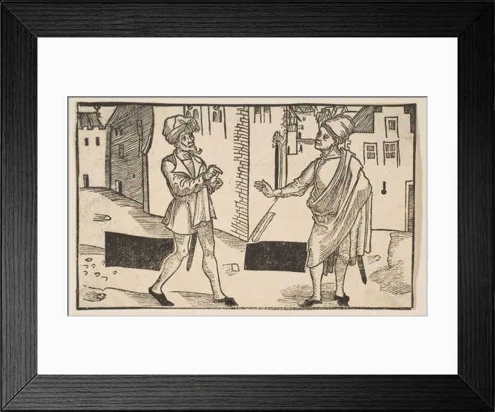 Framed Print : Hecyra, from The Comedie of Terence, 19th century reprint. n. d. Creator: Albrecht Durer Framed Print : Hecyra, from The Comedie of Terence, 19th century reprint. n. d. Creator: Albrecht Durer