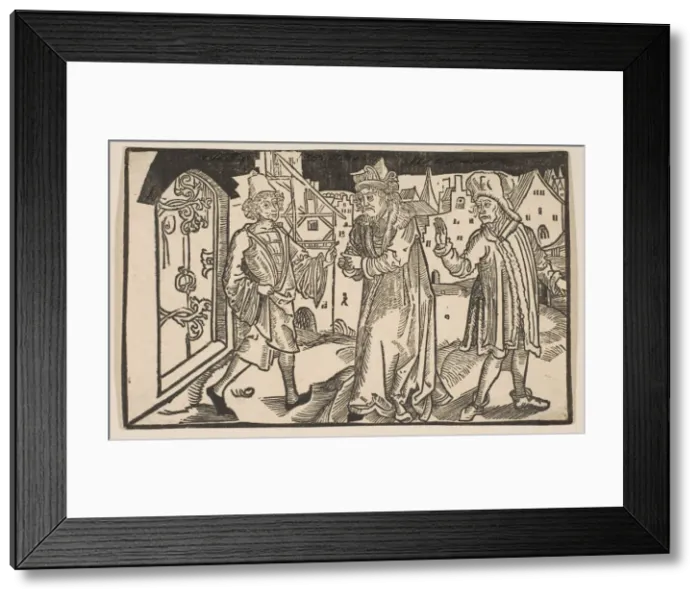 Framed Print : Andria, from The Comedie of Terence, 19th century reprint. n. d. Creator: Albrecht Durer Framed Print : Andria, from The Comedie of Terence, 19th century reprint. n. d. Creator: Albrecht Durer