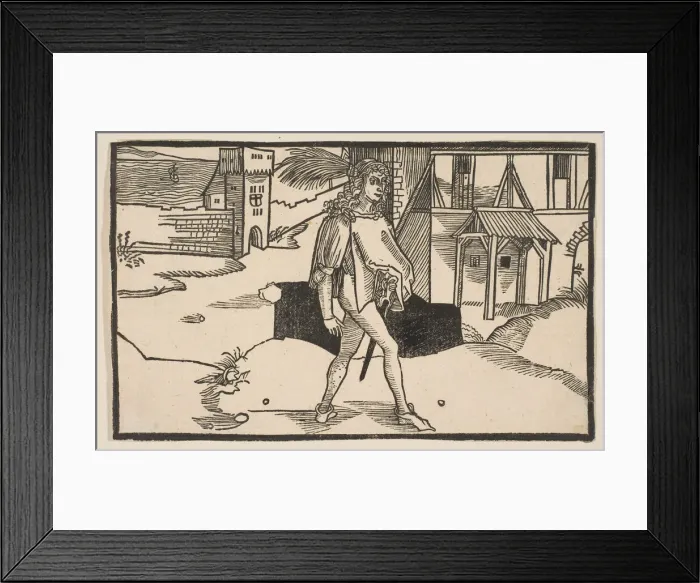 Framed Print : Eunuchus, from The Comedie of Terence, 19th century reprint. n. d. Creator: Albrecht Durer Framed Print : Eunuchus, from The Comedie of Terence, 19th century reprint. n. d. Creator: Albrecht Durer