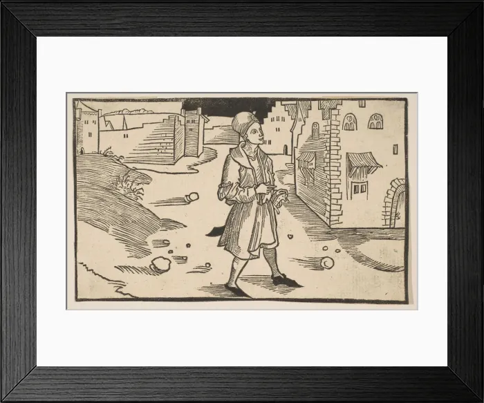Framed Print : Eunuchus, from The Comedie of Terence, 19th century reprint. n. d. Creator: Albrecht Durer Framed Print : Eunuchus, from The Comedie of Terence, 19th century reprint. n. d. Creator: Albrecht Durer