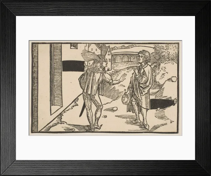 Framed Print : Eunuchus, from The Comedie of Terence, 19th century reprint. n. d. Creator: Albrecht Durer Framed Print : Eunuchus, from The Comedie of Terence, 19th century reprint. n. d. Creator: Albrecht Durer