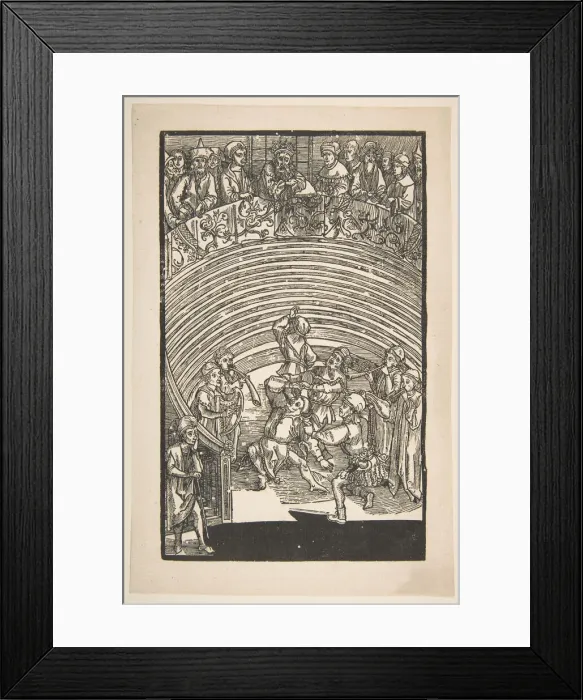 Framed Print : Illustration from The Comedie of Terence, 19th century reprint. n. d Framed Print : Illustration from The Comedie of Terence, 19th century reprint. n. d