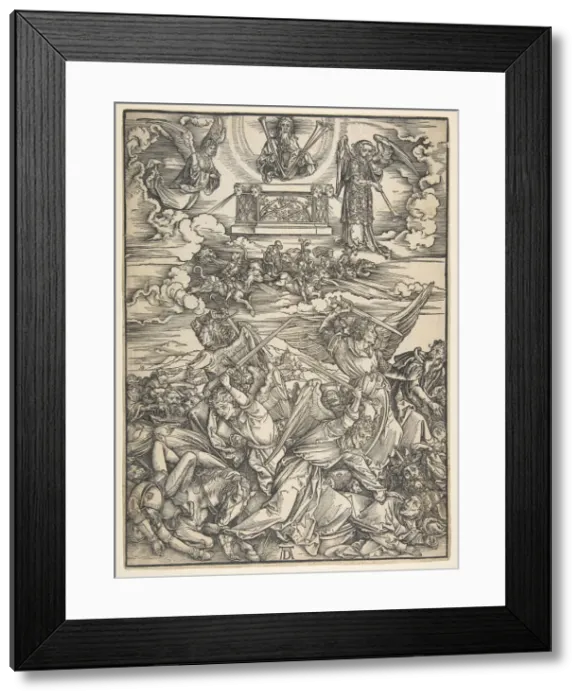 Framed Print : Four Avenging Angels, from the Apocalypse series. n. d. Creator: Albrecht Durer Framed Print : Four Avenging Angels, from the Apocalypse series. n. d. Creator: Albrecht Durer