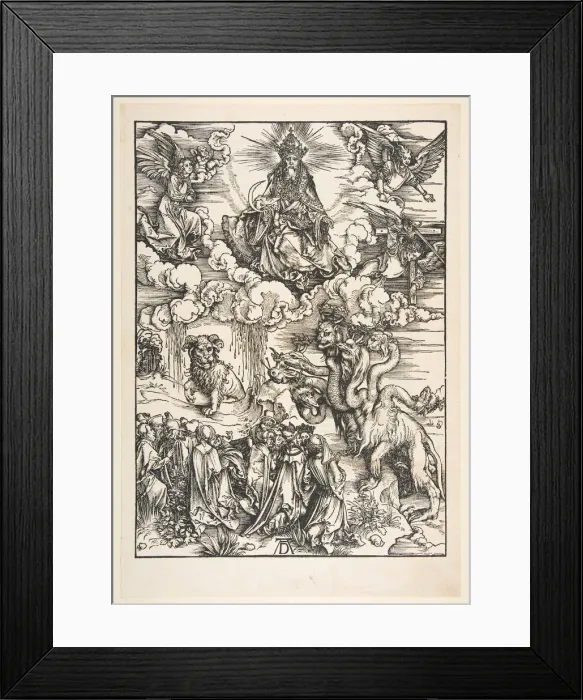 Framed Print : The Beast with Two Horns Like a Lamb, from The Apocalypse. n. d. Creator: Albrecht Durer Framed Print : The Beast with Two Horns Like a Lamb, from The Apocalypse. n. d. Creator: Albrecht Durer