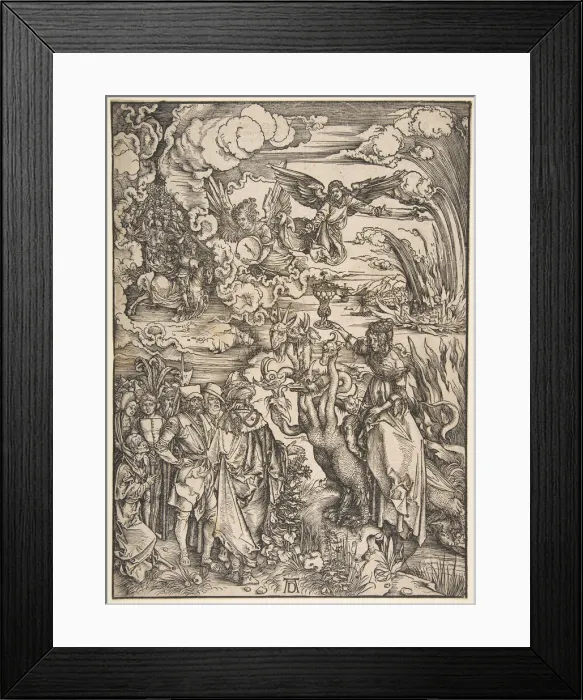 Framed Print : The Whore of Babylon. n. d. Creator: Albrecht Durer Framed Print : The Whore of Babylon. n. d. Creator: Albrecht Durer