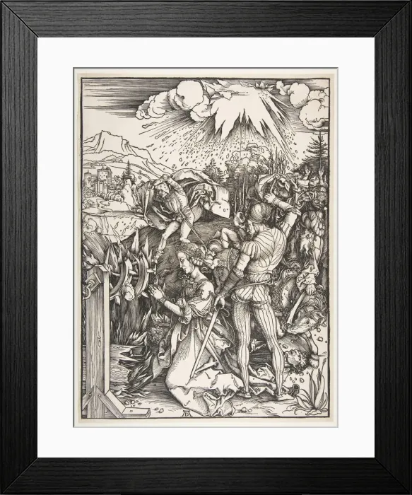Framed Print : The Martyrdom of Saint Catherine of Alexandria. n. d. Creator: Albrecht Durer Framed Print : The Martyrdom of Saint Catherine of Alexandria. n. d. Creator: Albrecht Durer