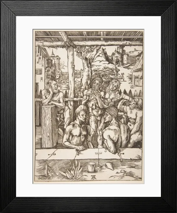Framed Print : The Bath House (copy). n. d. Creator: Unknown Framed Print : The Bath House (copy). n. d. Creator: Unknown