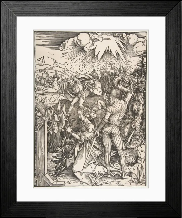 Framed Print : The Martyrdom of Saint Catherine. n. d. Creator: Albrecht Durer Framed Print : The Martyrdom of Saint Catherine. n. d. Creator: Albrecht Durer