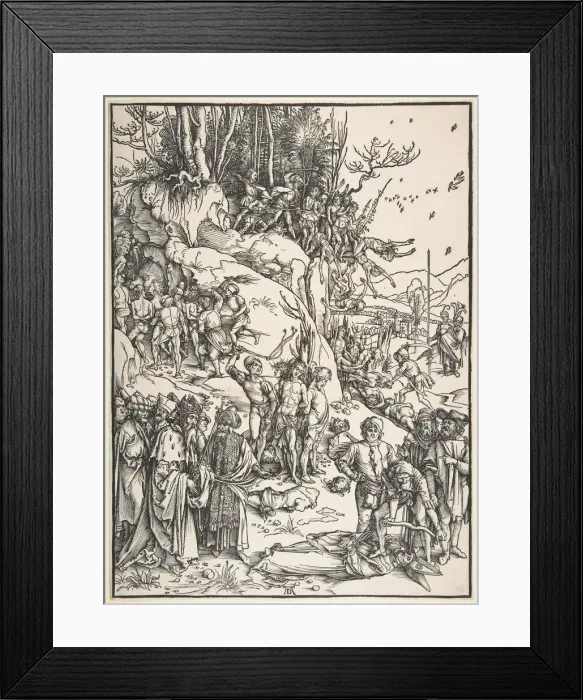 Framed Print : Martyrdom of the Ten Thousand. n. d. Creator: Albrecht Durer Framed Print : Martyrdom of the Ten Thousand. n. d. Creator: Albrecht Durer
