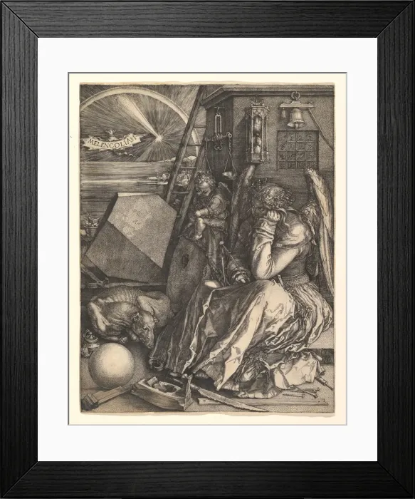Framed Print : Melencolia I, 1514. Creator: Albrecht Durer Framed Print : Melencolia I, 1514. Creator: Albrecht Durer