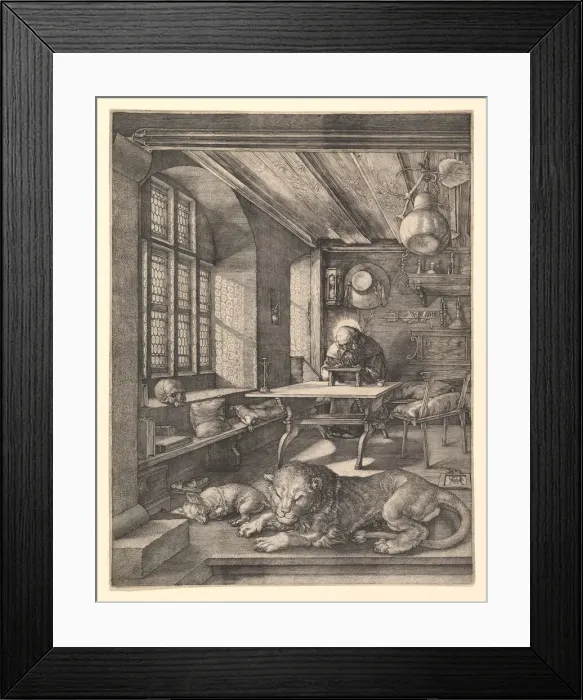 Framed Print : Saint Jerome in His Study, 1514. Creator: Albrecht Durer Framed Print : Saint Jerome in His Study, 1514. Creator: Albrecht Durer